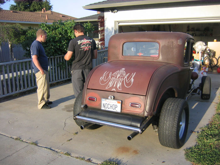 Winston's 1932 Ford coupe is a regular around the area