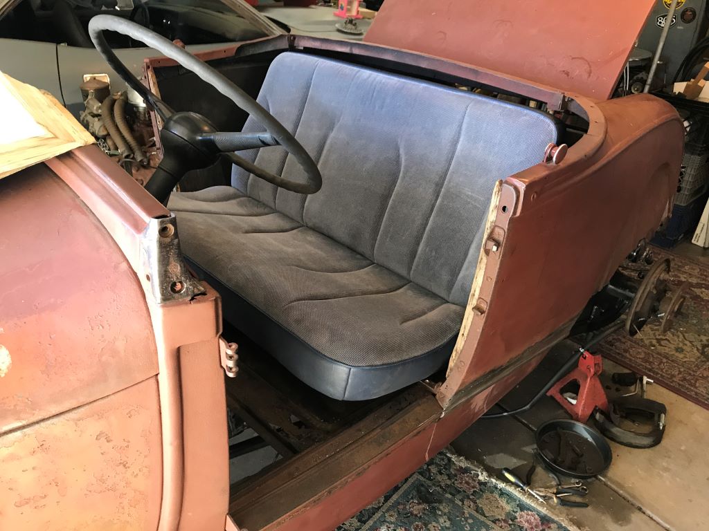 Mini Van Seat in a 1929 Ford Roadster