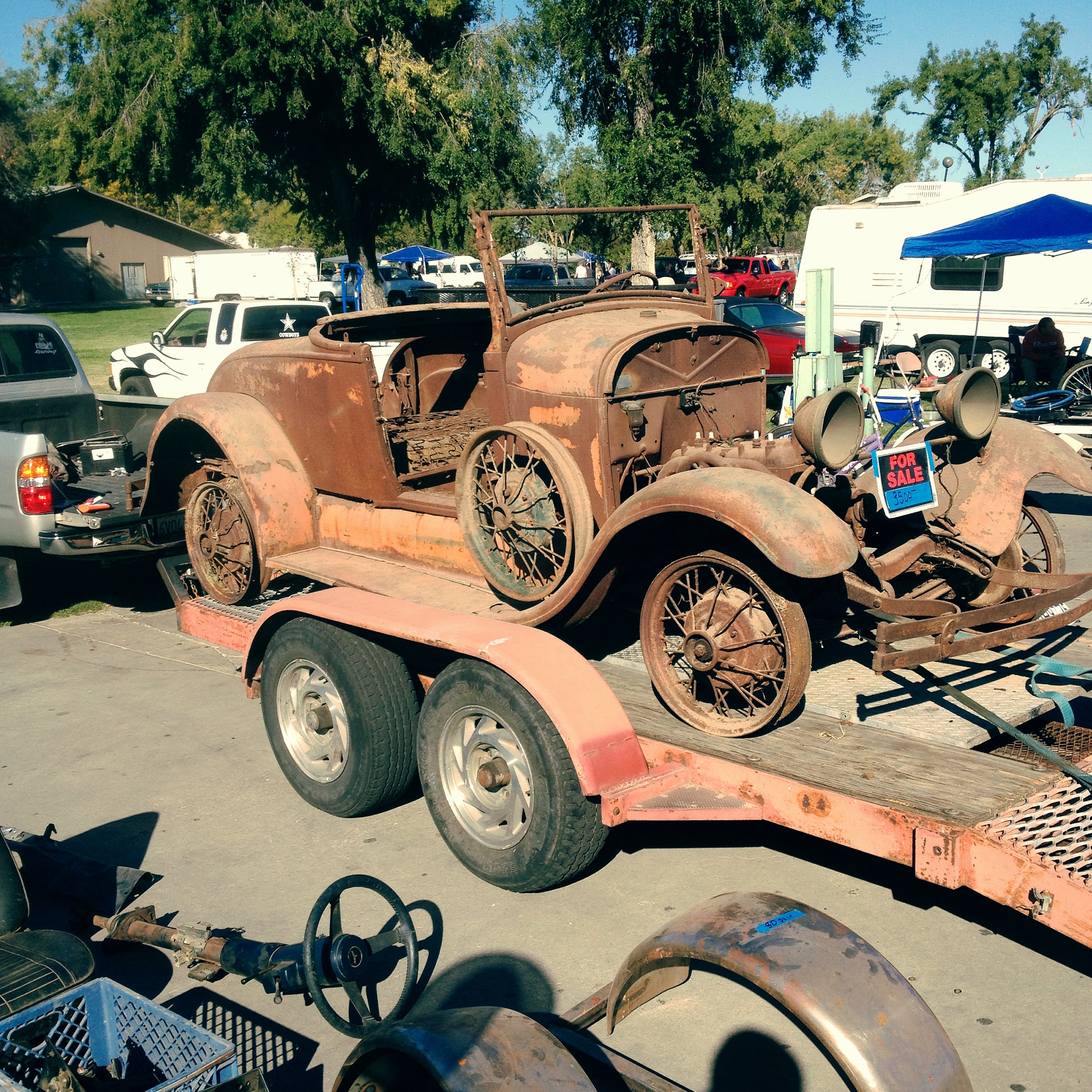 rusty 1929 ford model a roadster