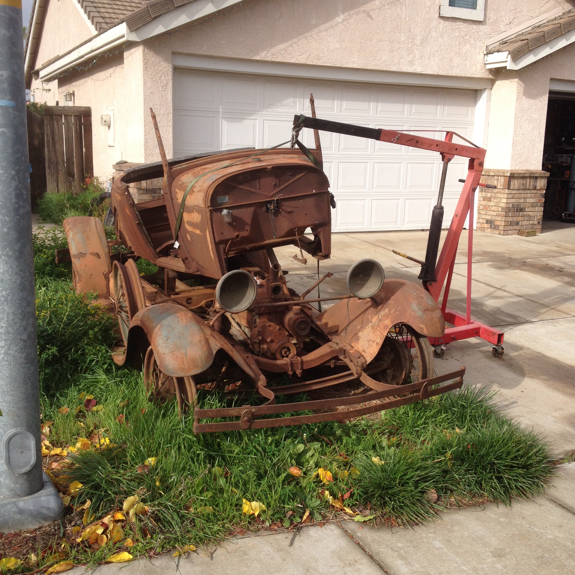 rusty 1929 ford model a roadster