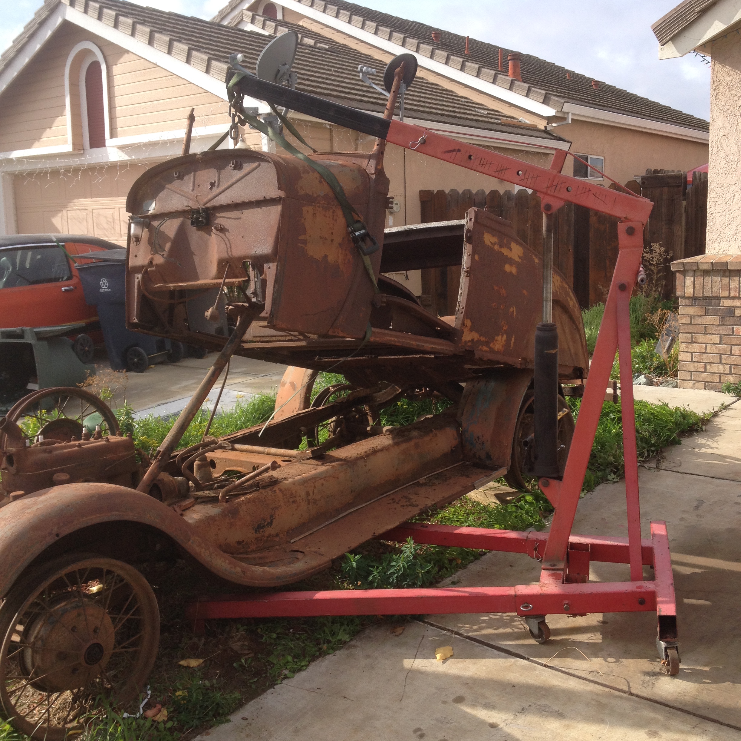 rusty 1929 ford model a roadster