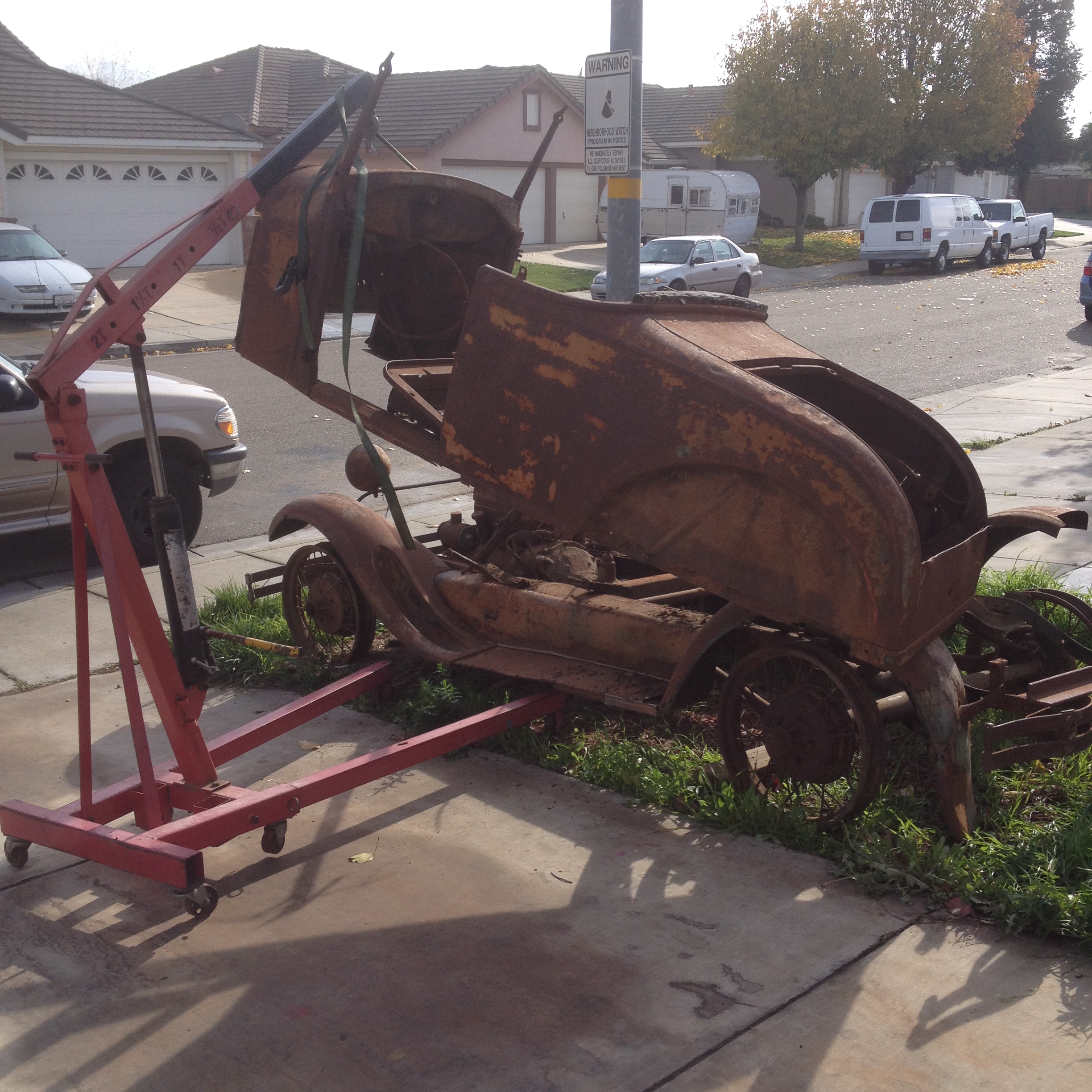 rusty 1929 ford model a roadster