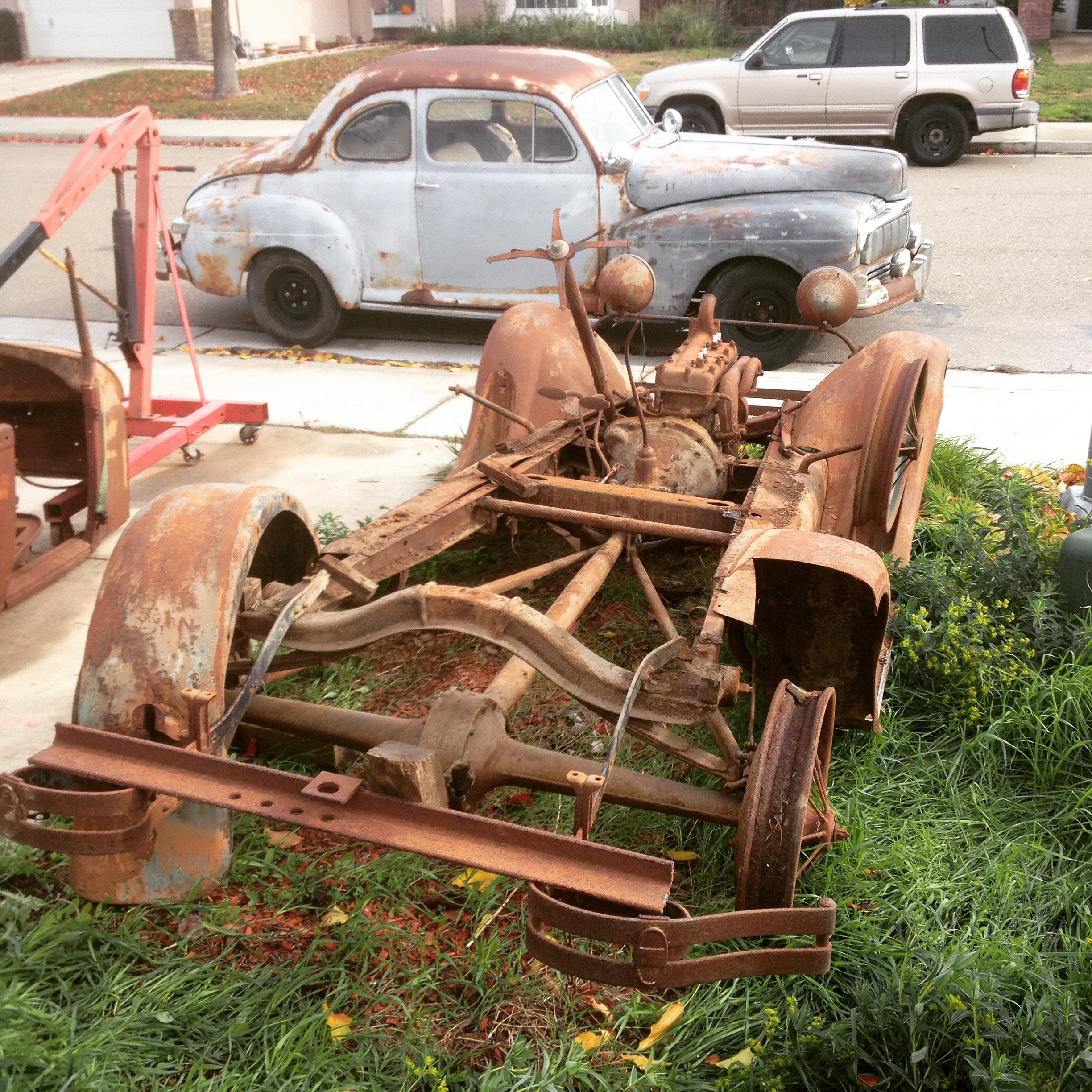 rusty 1929 ford model a roadster