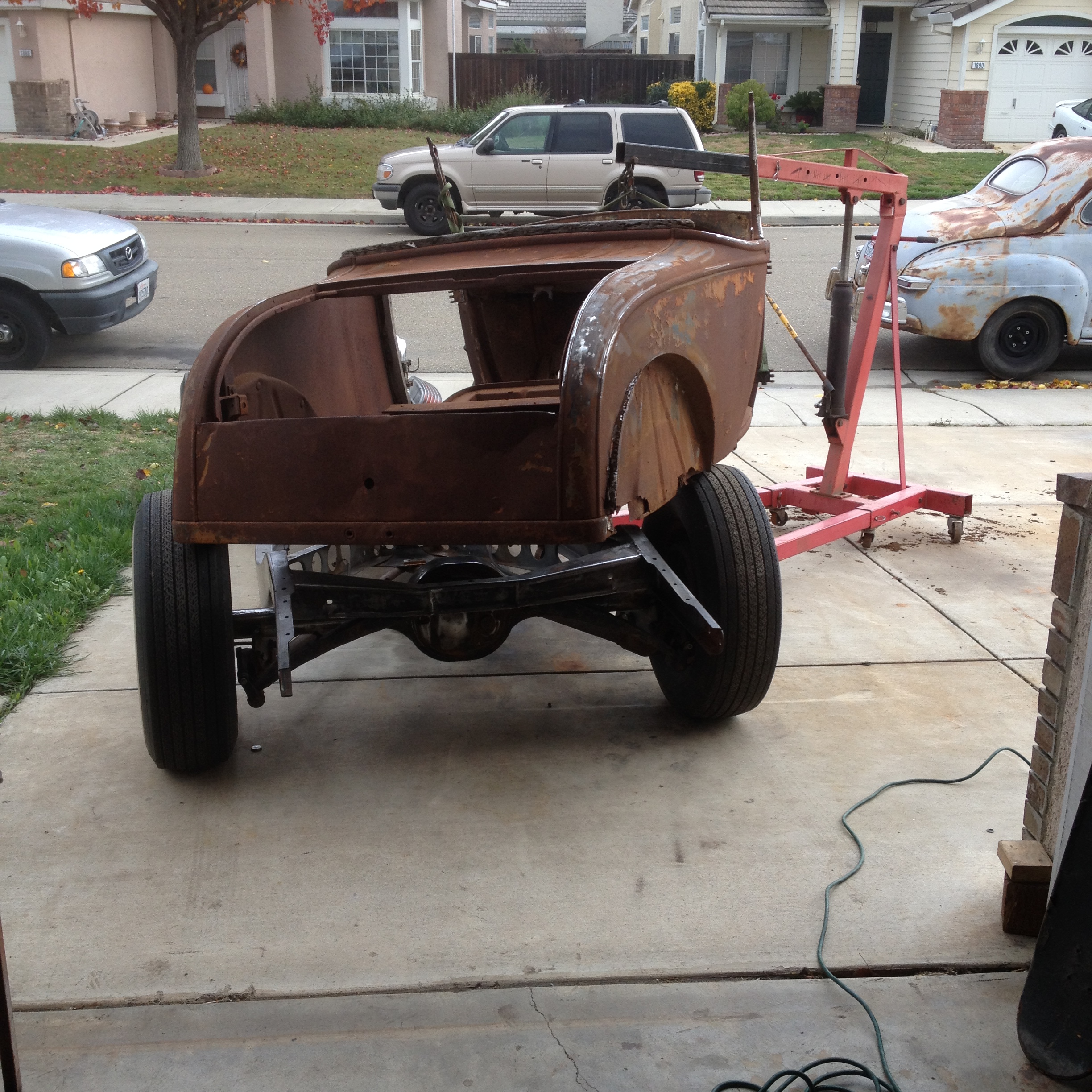 rusty 1929 ford model a roadster