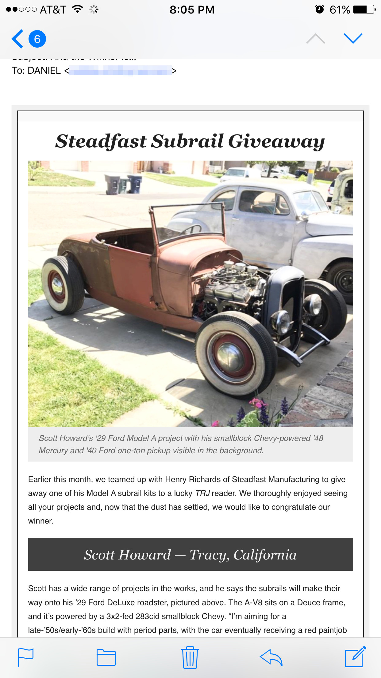 rodders journal steadfast subrails giveaway old cars hot rod model a 1929 Ford