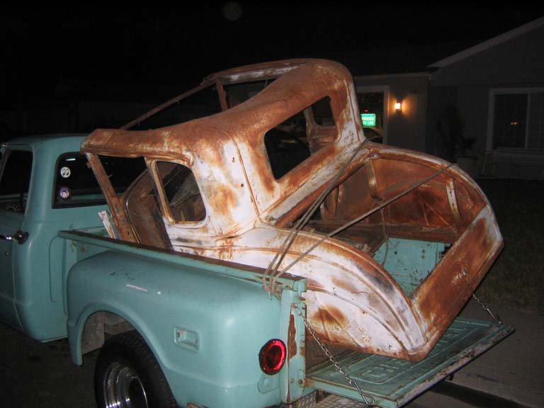 The side it rolled on!!