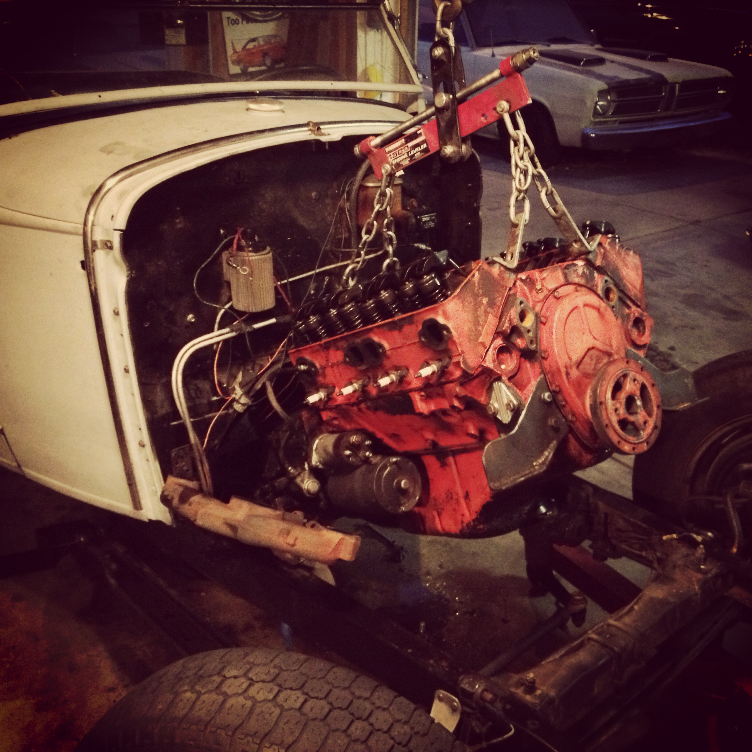 chevy 283 engine swap for the 1931 ford roadster