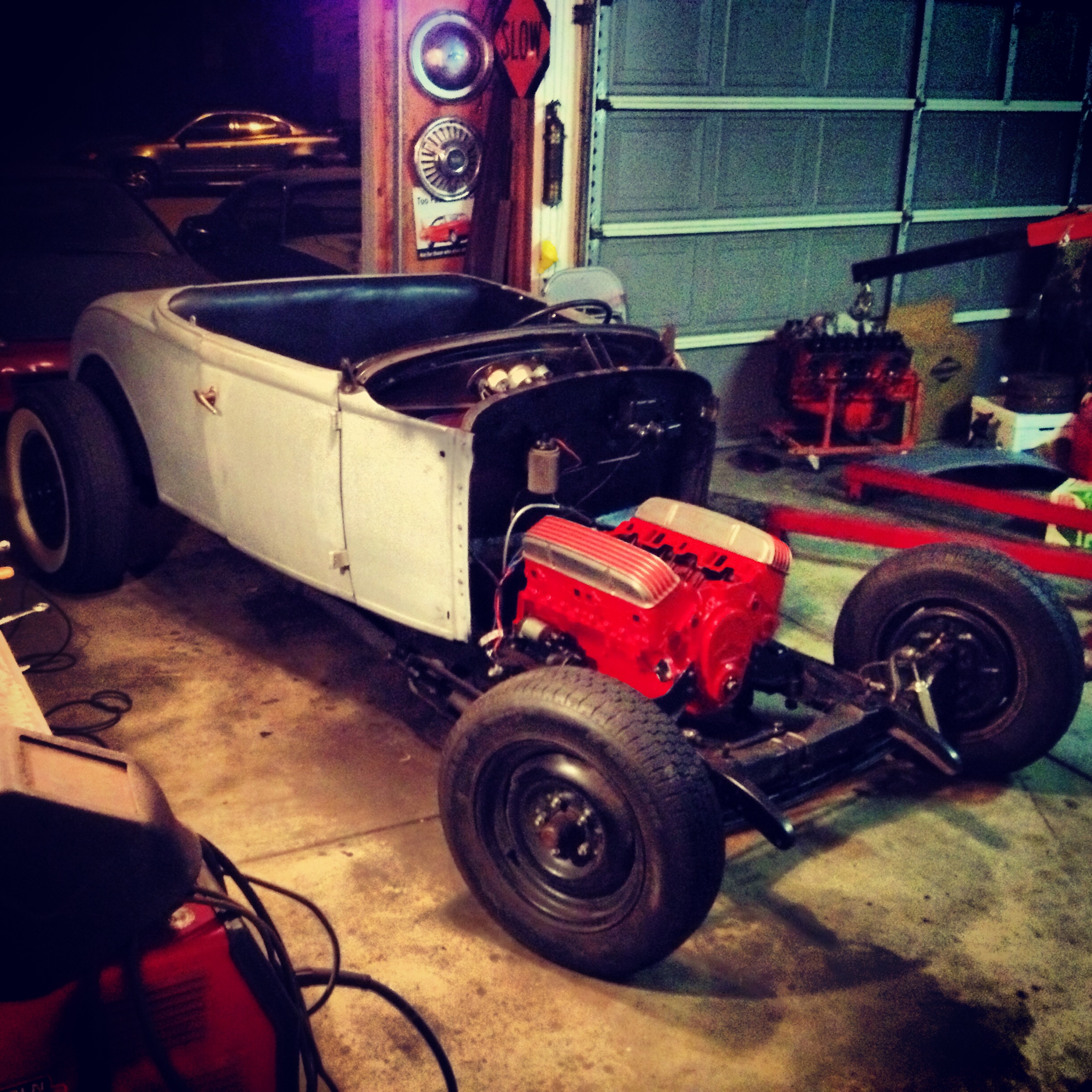 chevy 283 engine swap for the 1931 ford roadster