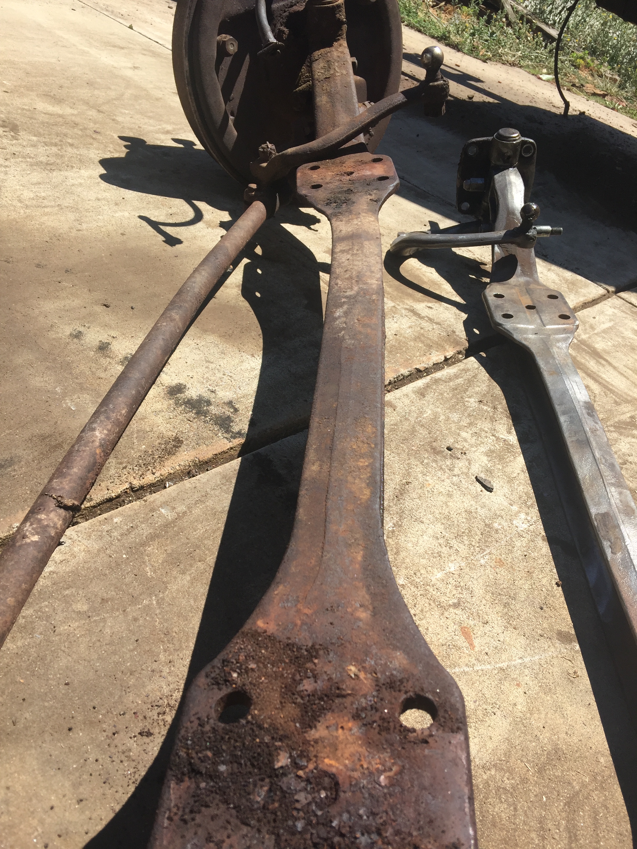 1941 ford truck - 41 ford truck - bent mondo front axle