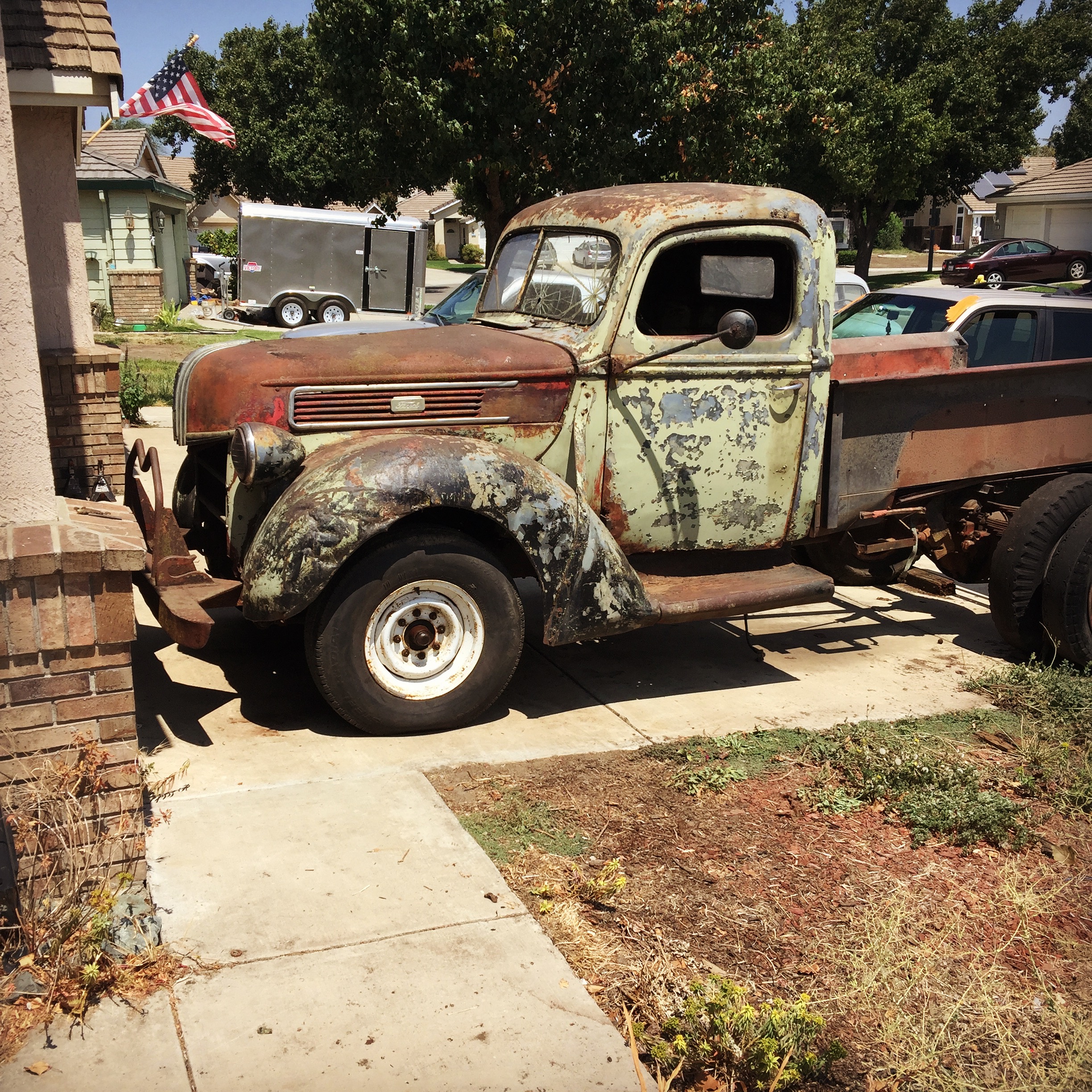 1941 ford truck - 41 ford truck - swapping out the mondo front axle