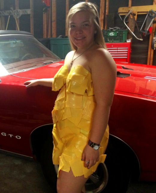 Cheese covered Girls with Classic Cars