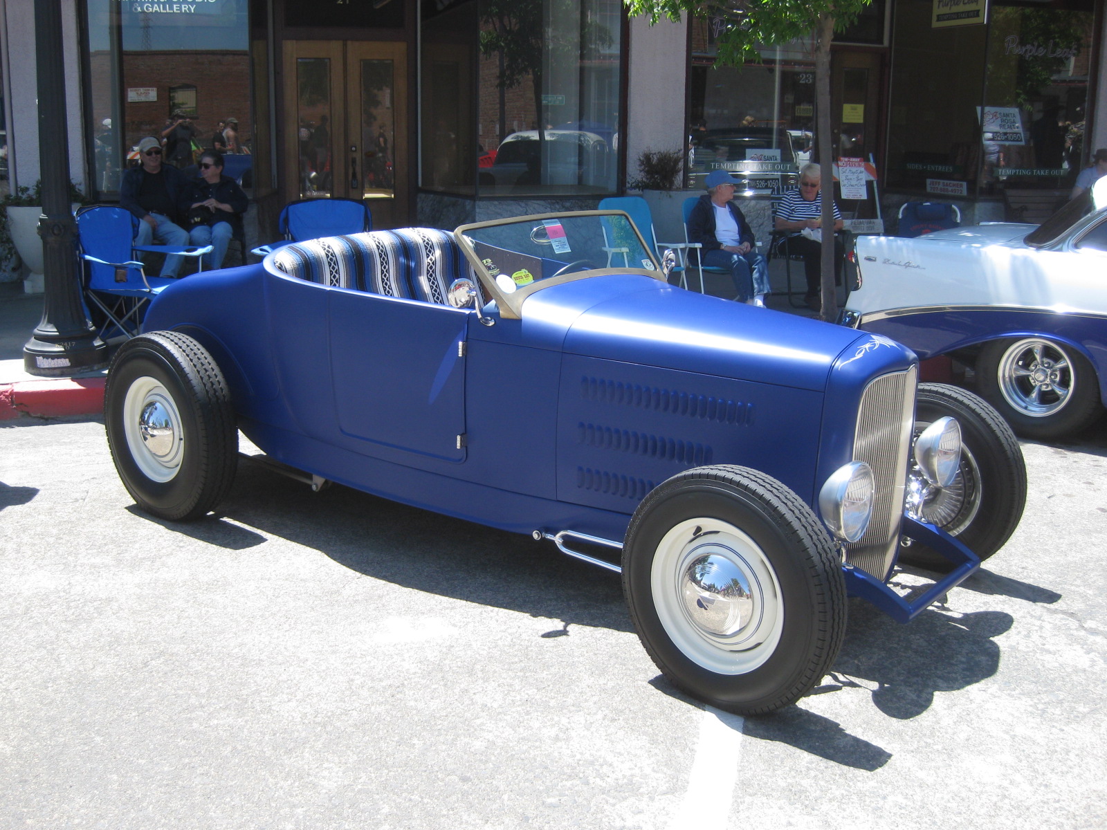 blue 1926 ford model T hot rod roadster - the blue suede shoe 