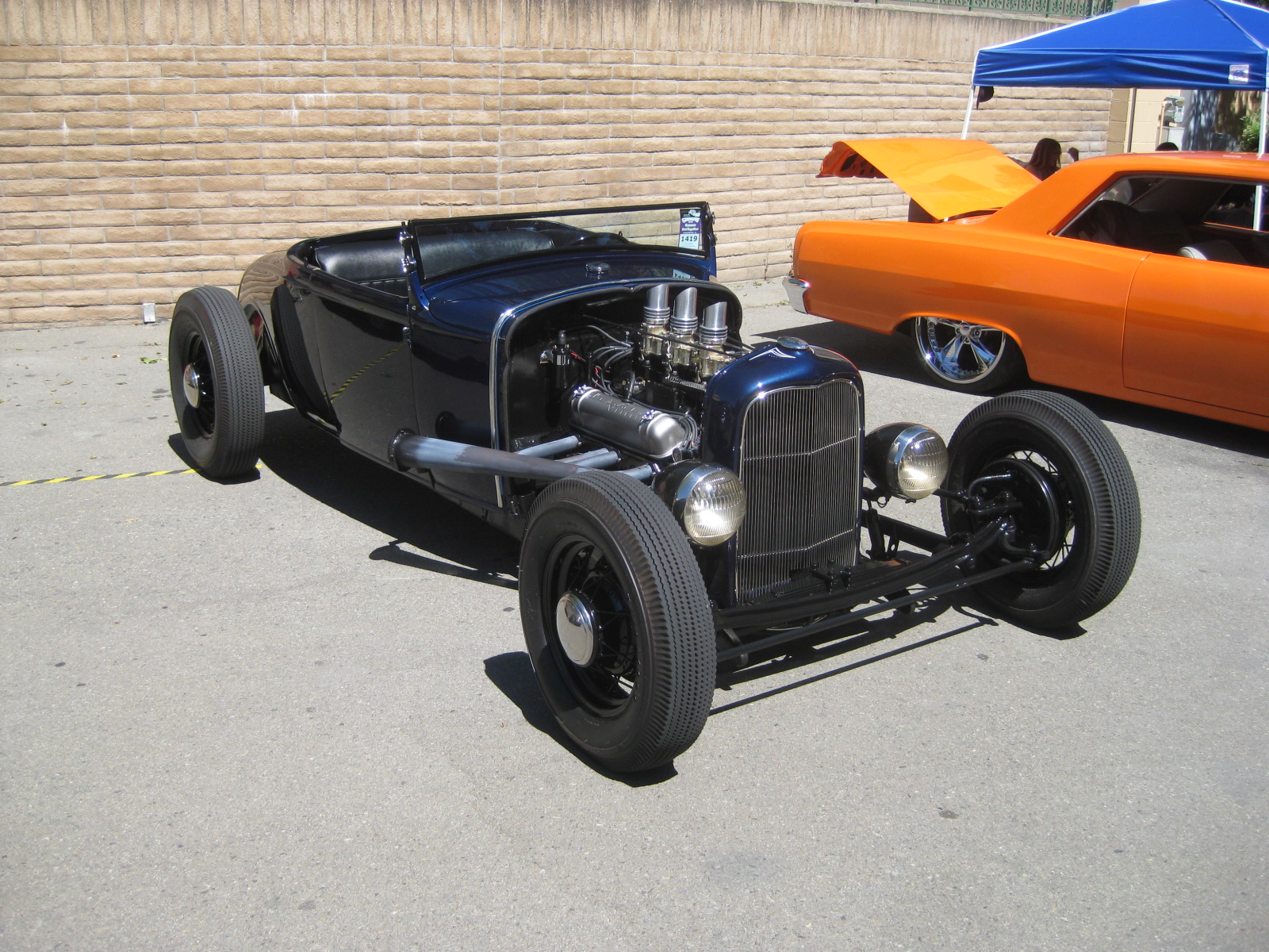 1930 ford model A roadster -  suicide blue Roadster